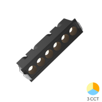 LED linearna svetiljka 9W 3000/4000/6500K crna ugradna BD63-00281 Braytron