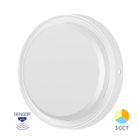 LED VODONEPROPUSNA LAMPA 18W 3u1 IP65 BELA OKRUGLA SA SENZOROM (BRODSKA) BC18-30780 Braytron