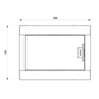 RAZVODNA TABLA 6 OSIGURACA NAZIDNA 184×99,5×140mm MD9302 Adal pano