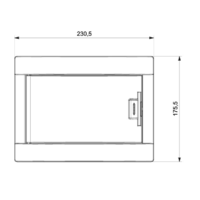 RAZVODNA TABLA 8 OSIGURACA UZIDNA 220x100x169mm MD9305 Adal Pano