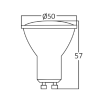 LED sijalica 5W GU10 2700K 38D BA27-00550 