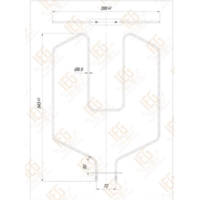 GREJAC ZA EL. STEDNJAK 1400W DJAKOVICA IEGS109