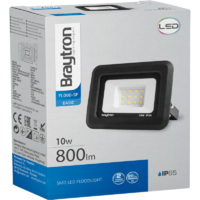 LED REFLEKTOR 10W SLIM 6500K IP65 800lm CRNI FLOODLIGHT BT60-31031 Braytron