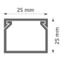 25x25mm 2m PVC KANALICA - kablovski kanal EP120115-55k Eraplast