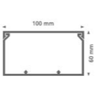 100x60mm 2m PVC KANALICA - kablovski kanal EP120142-12k Eraplast