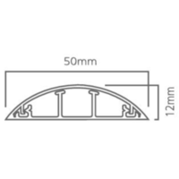 50x12mm 2m PVC KANALICA SAMOLEPLJIVA PODNA - kablovski kanal EP120550-11 45k Eraplast