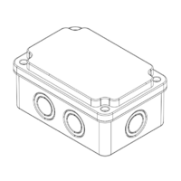 RAZVODNA KUTIJA OG 80x120x55mm ABS SIVA EP320310 Eraplast