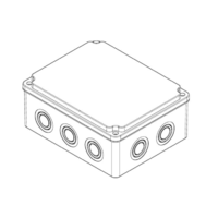 RAZVODNA KUTIJA OG 150x190x80mm ABS SIVA EP320325 Eraplast