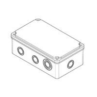 RAZVODNA KUTIJA OG 210x120x74mm ABS SIVA EP320330 Eraplast