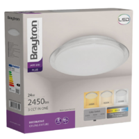 BRY-JADE-SRD-OKRUGLA-BELA-24W-3U1 LED PLAFONJERA sa prstenom BH16-20680 Braytron