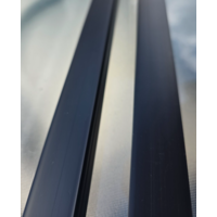 16x16mm 2m CRNA-BLACK PVC KANALICA U CRNOJ (ANTRACIT) BOJI SAMOLEPLJIVA - kablovski kanal EP120266-12 Eraplast