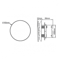 ASPIRATOR-VENTILATOR ZA KUPATILO fi100mm LFWW-09X BELI OKRUGLI 550320 Biton