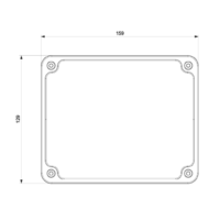 RAZVODNA KUTIJA OG 120x150x80mm ABS SIVA MD9053 Adal Pano