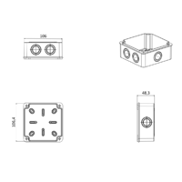 RAZVODNA KUTIJA OG 100x100x50mm IP65 MD9097 Adal Pano