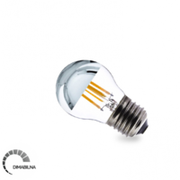 LED FILAMENT SIJALICA G45 4W E27 2700K 470lm top silver 100261