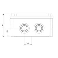 RAZVODNA KUTIJA OG 150x150x80mm ABS SIVA EP320320 Eraplast