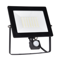 LED REFLEKTOR 50W SLIM CRNI 5500K SA SENZOROM 98HELIOS50SEN Elmark