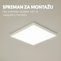 LED PANEL 48W NADGRADNI 6500K 600x600mm 2u1 LP6060W-2in1