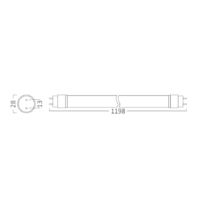 LED CEV 18W 4000K 120cm DVOSTRANA DB-T8-GLS BA52-01281