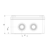 RAZVODNA KUTIJA OG 120x150x80mm ABS SIVA EP320315 Eraplast