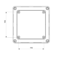 RAZVODNA KUTIJA OG 150x150x80mm ABS SIVA EP320320 Eraplast