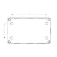 RAZVODNA KUTIJA OG 210x120x74mm PROVIDNI POKLOPAC IP65 ABS MD9065 Adal Pano