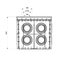 PODNA UKOPAVAJUCA RAZVODNA KUTIJA 550x550x550mm IP54 Manhole MD9120 Adal Pano