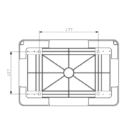 CRNI RAZVODNI ORMAN 200x300x130mm IP65 ABS MD9001-B Adal Pano