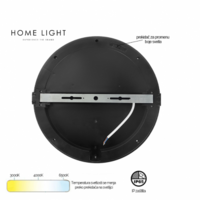 LED PLAFONJERA 30W ANTRACIT IP65 vodonepropusna 3CCT tri boje svetla 3000/4000/6500K MONA-300 202373