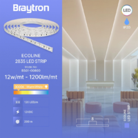 LED TRAKA 3000K 12W 12V 2835 120 dioda IP20 10m BS01-00800 Braytron