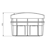 RAZVODNA TABLA 4 OSIGURACA UZIDNA 140x150x98mm MD9317 Adal Pano