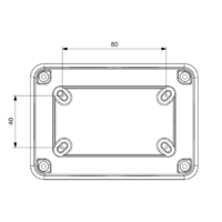 RAZVODNA KUTIJA OG 80x120x55mm ABS SIVA EP320310 Eraplast