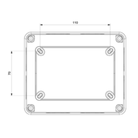 RAZVODNA KUTIJA OG 120x150x80mm ABS SIVA EP320315 Eraplast