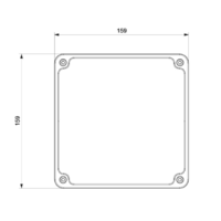 RAZVODNA KUTIJA OG 150x150x80mm ABS SIVA EP320320 Eraplast