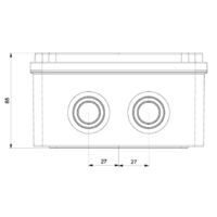 RAZVODNA KUTIJA OG 150x190x80mm ABS SIVA EP320325 Eraplast