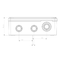 RAZVODNA KUTIJA OG 210x120x74mm ABS SIVA EP320330 Eraplast