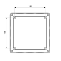 RAZVODNA KUTIJA OG 200x200x80mm ABS SIVA EP320335 Eraplast