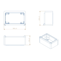 RAZVODNI ORMAN 200x300x130mm IP65 ABS MD9001 Adal Pano