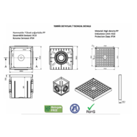 PODNA UKOPAVAJUCA RAZVODNA KUTIJA 200x200x200mm IP54 Manhole MD9140 Adal Pano