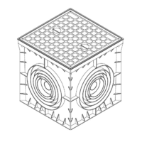 PODNA UKOPAVAJUCA RAZVODNA KUTIJA 400x400x400mm IP54 Manhole MD9110 Adal Pano
