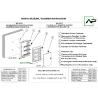 RAZVODNA TABLA 4 OSIGURACA UZIDNA 140x150x98mm MD9317 Adal Pano