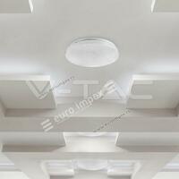 LED PLAFONJERA 18W OKRUGLA 3U1 3 boje svetla ZVEZDANO NEBO 1080lm IP20 PVC VT7604 V-TAC