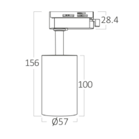 LED SINSKI REFLEKTOR CRNI SA GRLOM GU10 fi60x100mm BETA-TR2 2WRS BH04-10601 Braytron