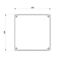 RAZVODNA KUTIJA OG 200x200x80mm ABS SIVA EP320335 Eraplast