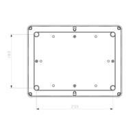 RAZVODNA KUTIJA OG 280x210x74mm ABS SIVA EP320340 Eraplast