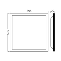LED PANEL UGRADNI 50W 600X600mm 6500K 5200lm IP40 BP28-56630