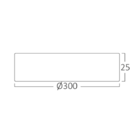 LED PLAFONJERA 25W BELA OKRUGLA 3CCT tri boje svetla 3000/4000/6500K BP07-20380