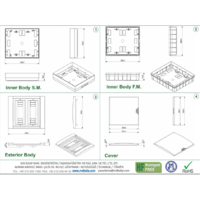 RAZVODNA TABLA 24 OSIGURACA UZIDNA 284x330x100mm MD9311 Adal Pano