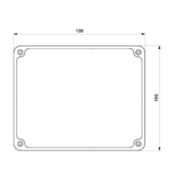 RAZVODNA KUTIJA OG 150x190x80mm ABS SIVA EP320325 Eraplast