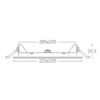 LED panel 18W UGRADNI KVADRATNI 4000K IP40 BP02-61810 Braytron